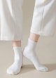 Womens Mini Crew Ankle Socks Pure Cotton Athletic Casual Socks for Women (3 Pairs)